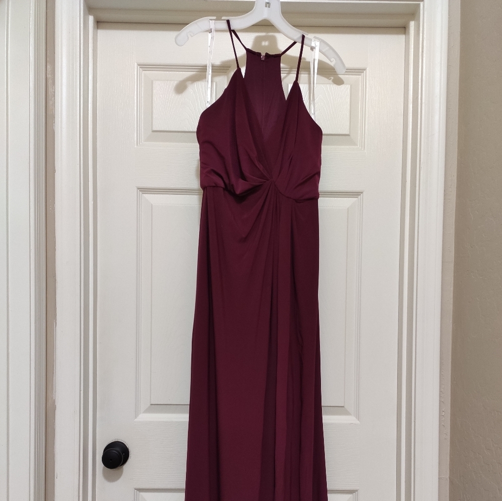 V neck drapped jersey